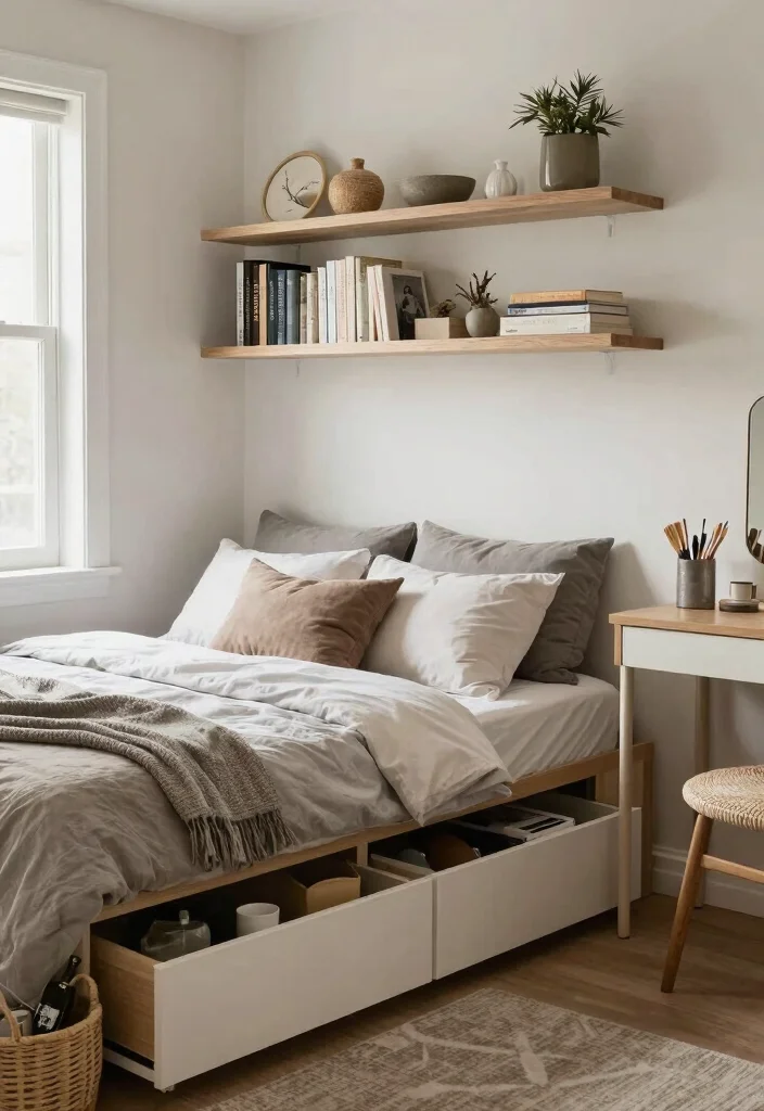 14 Bedroom Makeover Ideas That Change Everything 3. Smart Storage Solutions 0