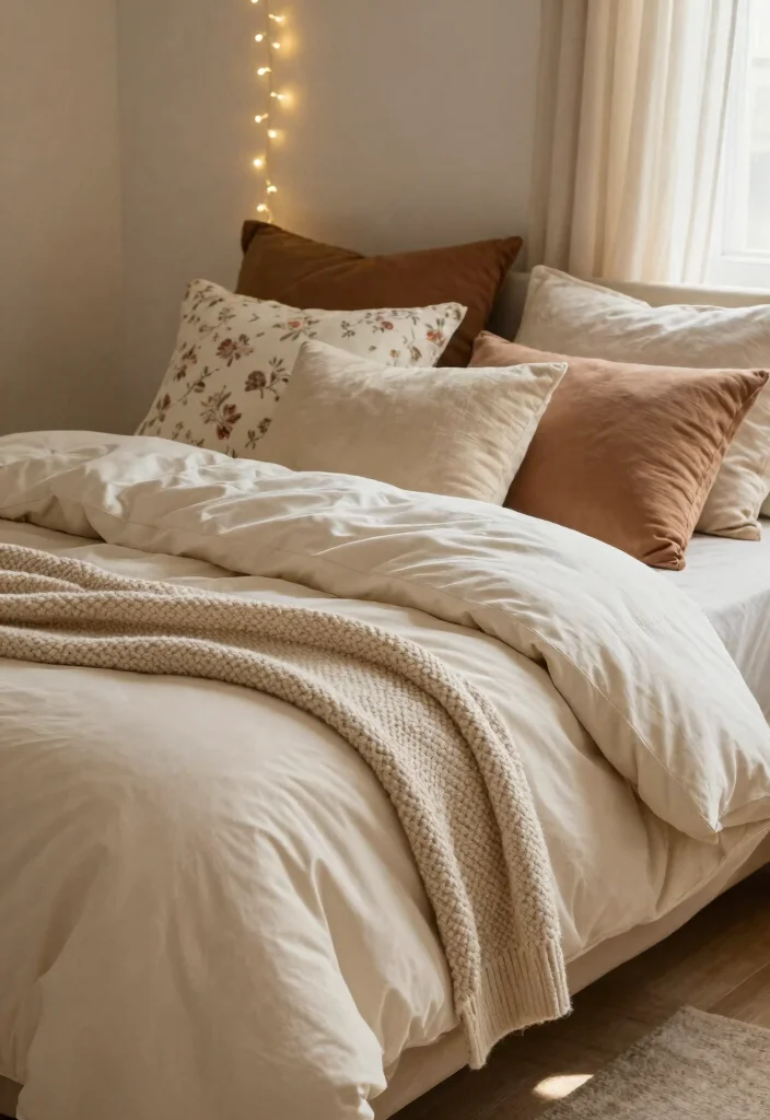 14 Cozy Aesthetic Bedroom Ideas with Warm Details 1 14 Cozy Aesthetic Bedroom Ideas with Warm Details 1. Layered Textiles for Ultimate Comfort 0