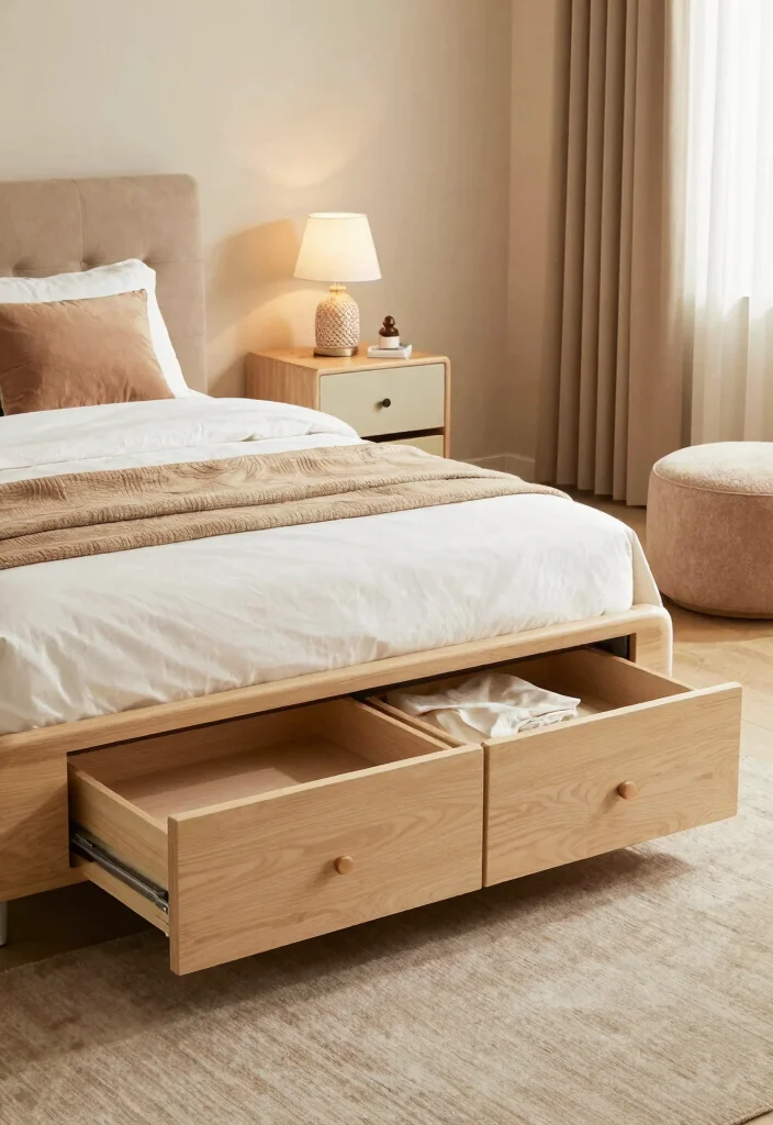 14 Cozy Aesthetic Bedroom Ideas with Warm Details 61 14 Cozy Aesthetic Bedroom Ideas with Warm Details 11. Functional yet Beautiful Furniture 0