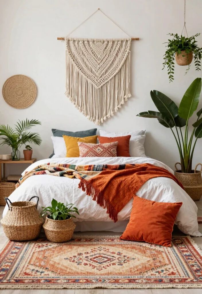 14 Cozy Aesthetic Bedroom Ideas with Warm Details 3 14 Cozy Aesthetic Bedroom Ideas with Warm Details 3. Bohemian Decor Accents 0