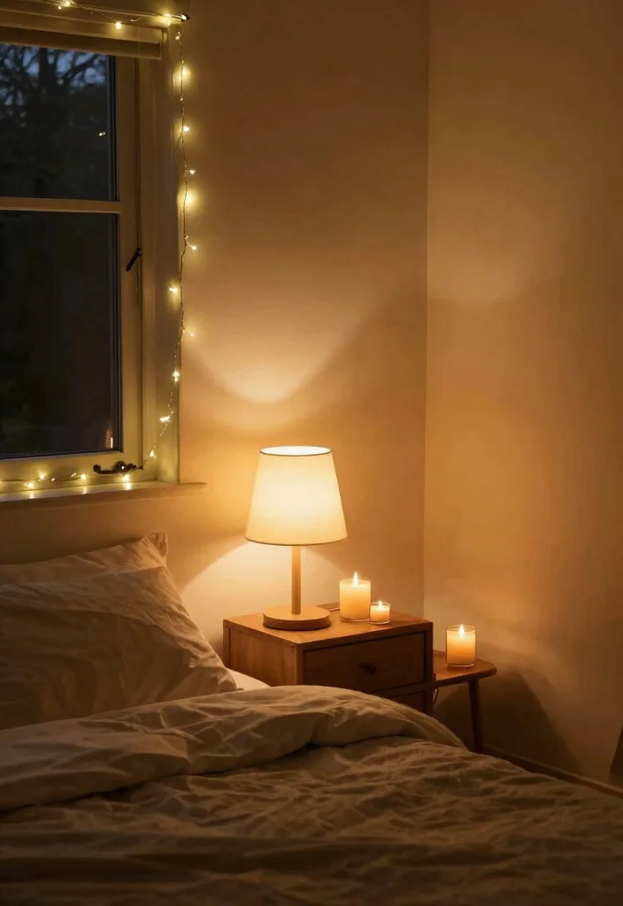 14 Cozy Aesthetic Bedroom Ideas with Warm Details 14 14 Cozy Aesthetic Bedroom Ideas with Warm Details 4. Cozy Lighting Solutions 0