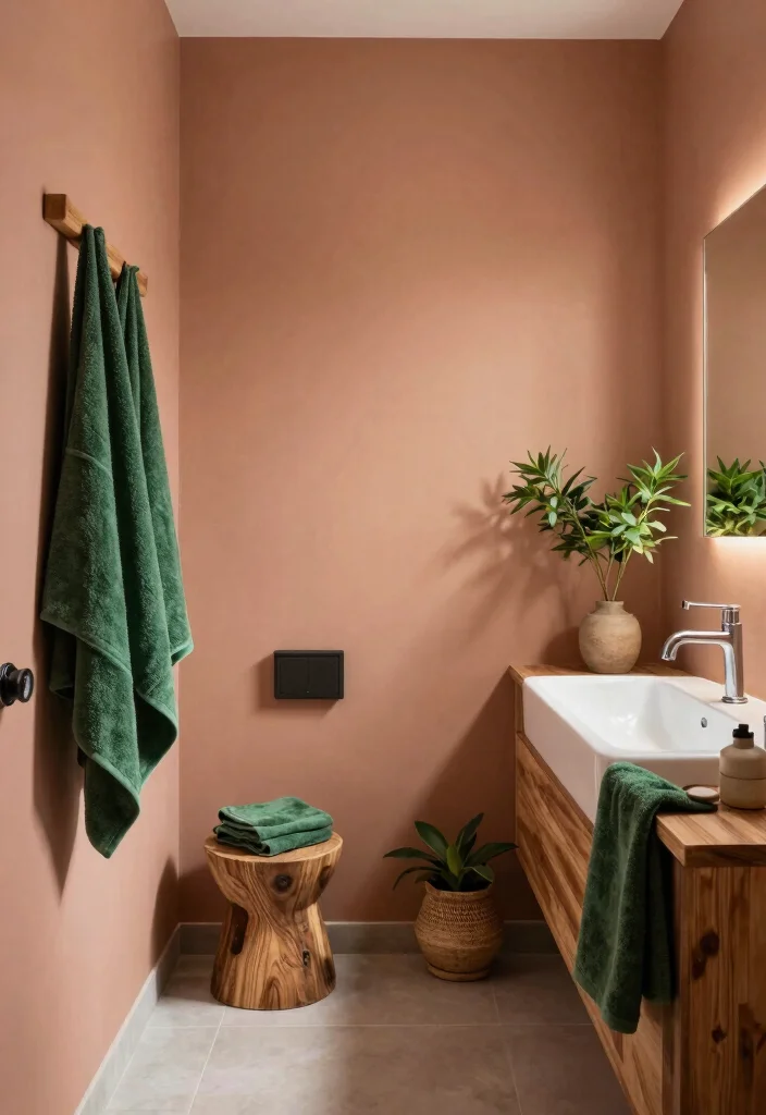 14 Earthy Bathroom Ideas with Natural Textures and Warm Tones 25 14 Earthy Bathroom Ideas with Natural Textures and Warm Tones 5. Earthy Color Palette 0