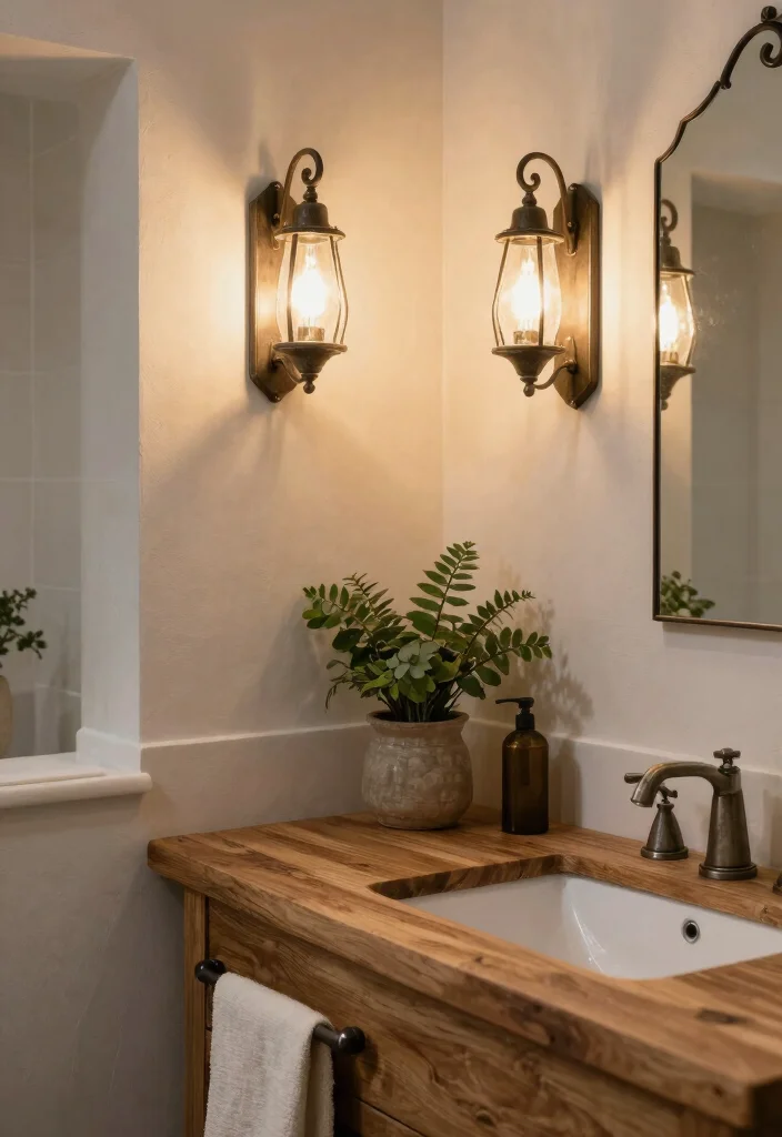 14 Earthy Bathroom Ideas with Natural Textures and Warm Tones 39 14 Earthy Bathroom Ideas with Natural Textures and Warm Tones 9. Rustic Fixtures 0