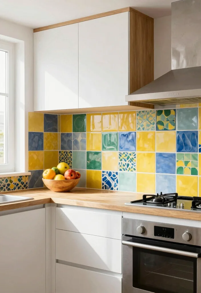 14 Kitchen Tile Ideas That Transform the Space 39 14 Kitchen Tile Ideas That Transform the Space 9. Vibrant Colored Tiles 0