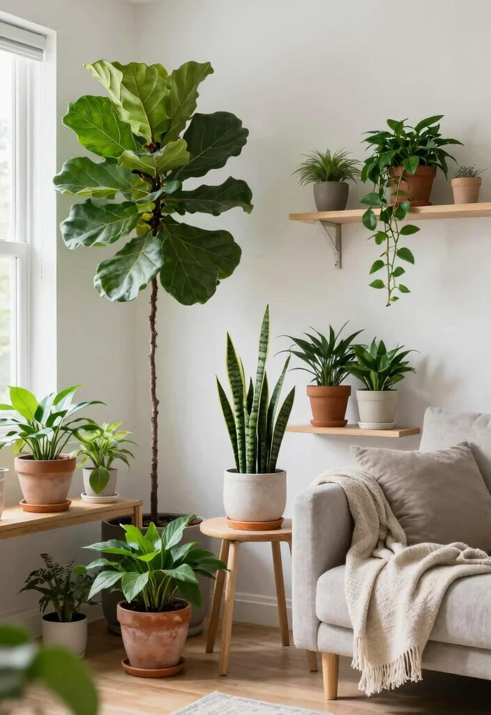 14 Living Room Decoration Ideas for a Finished Look 24 14 Living Room Decoration Ideas for a Finished Look 4. Indoor Plants 0