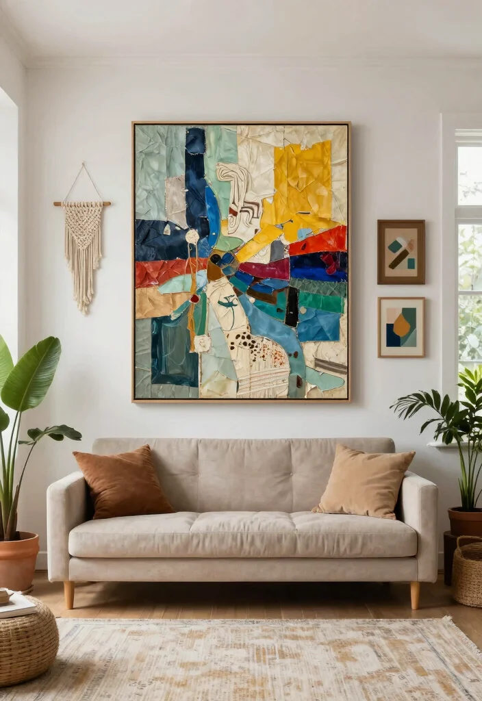 14 Living Room Decoration Ideas for a Finished Look 36 14 Living Room Decoration Ideas for a Finished Look 6. Sustainable Artwork 0