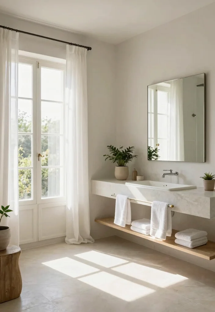 14 Mediterranean Bathroom Design Ideas with Old World Charm 8. Natural Light Emphasis 0