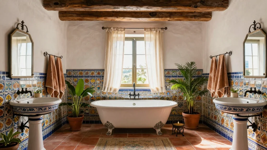 14 Mediterranean Bathroom Design Ideas with Old World Charm