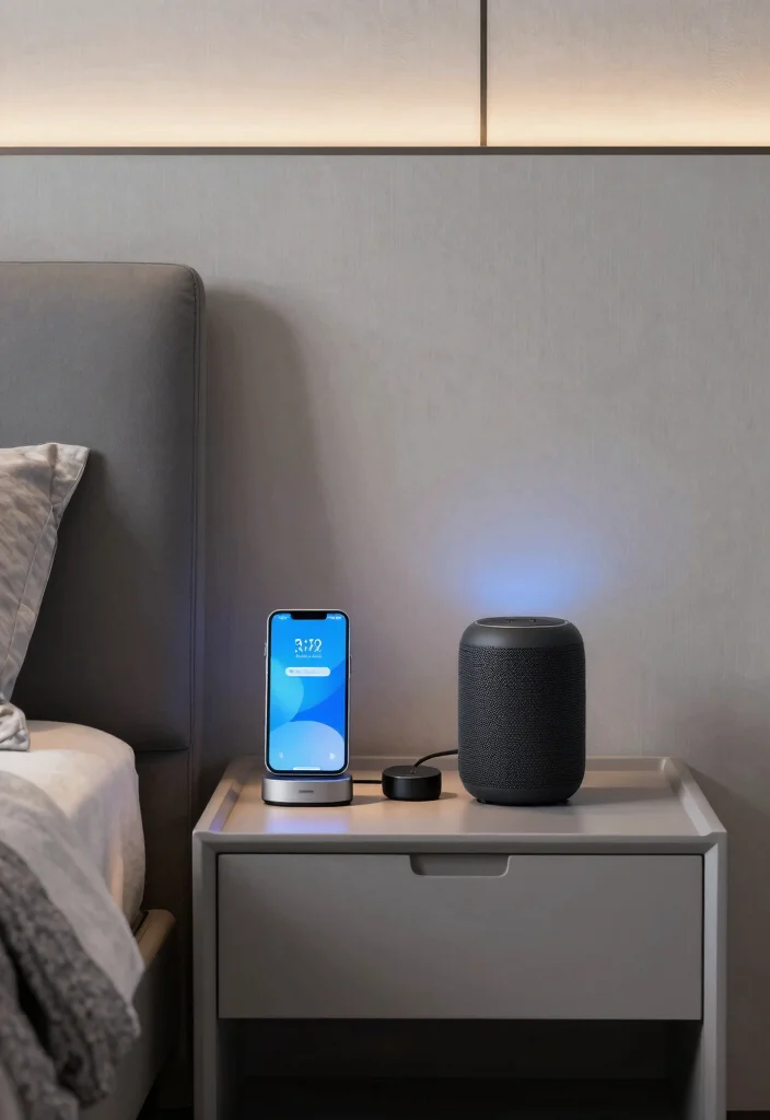 14 Modern Bedroom Ideas with Clean Lines 12. Smart Technology Integration 0