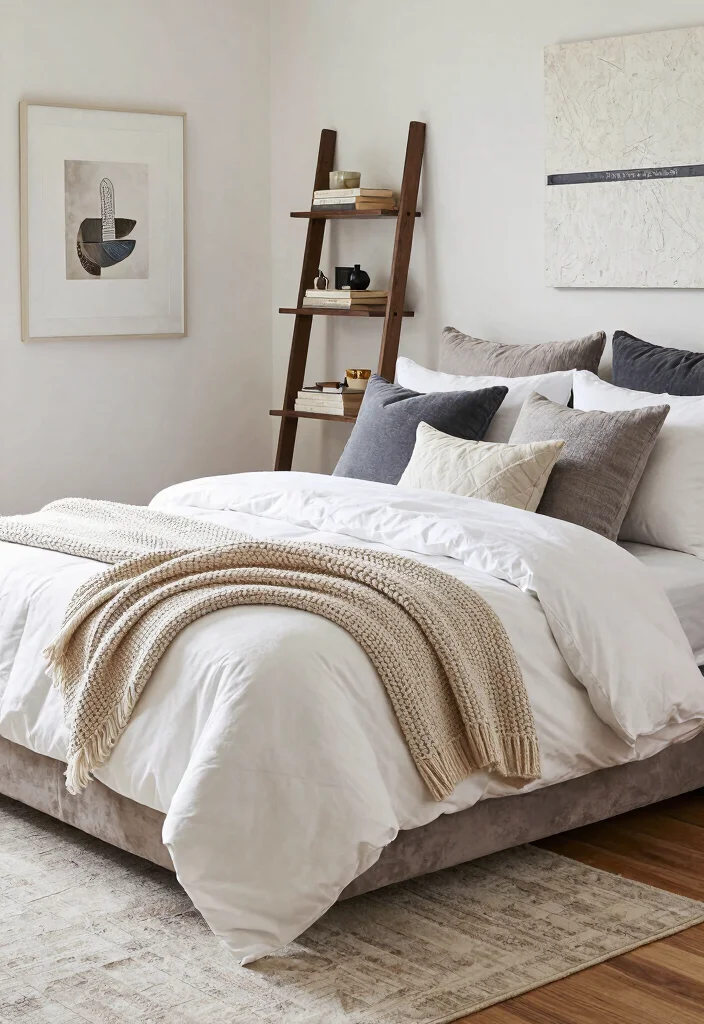 14 Modern Bedroom Ideas with Clean Lines 4. Layering Textures 0