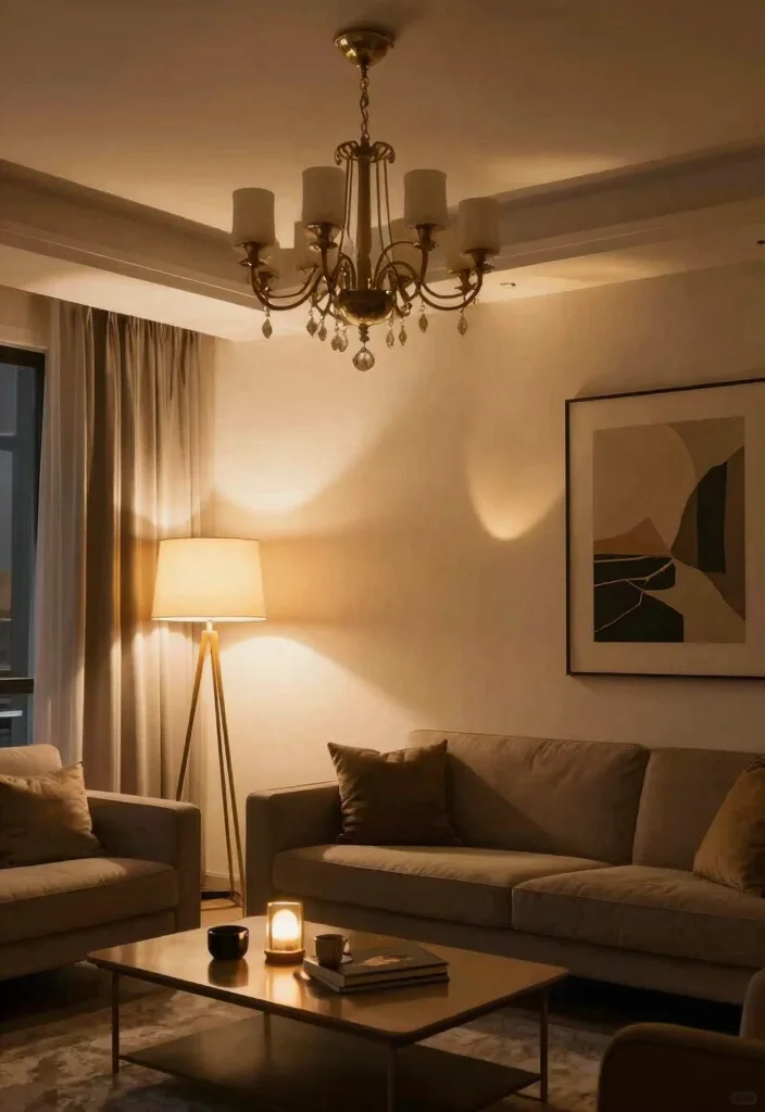 18 Luxury Modern Living Room Ideas That Feel High End 10. Layered Lighting Techniques 0