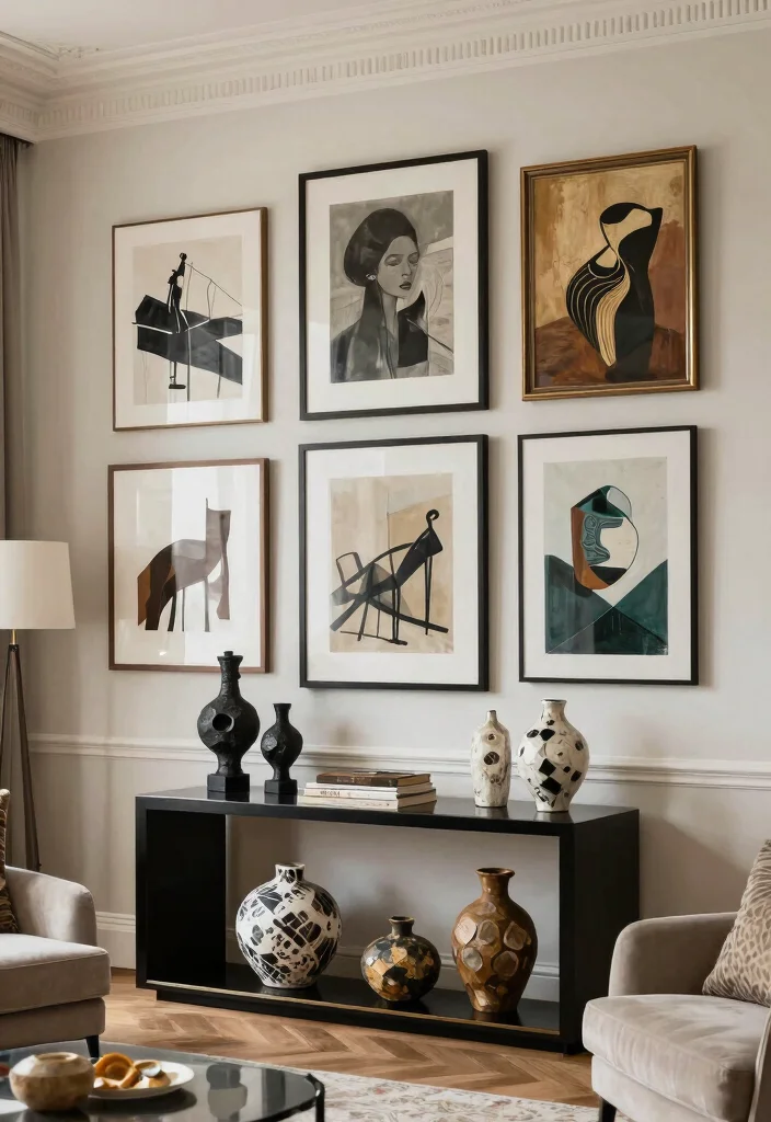 18 Luxury Modern Living Room Ideas That Feel High End 9. Art and Accessories 0