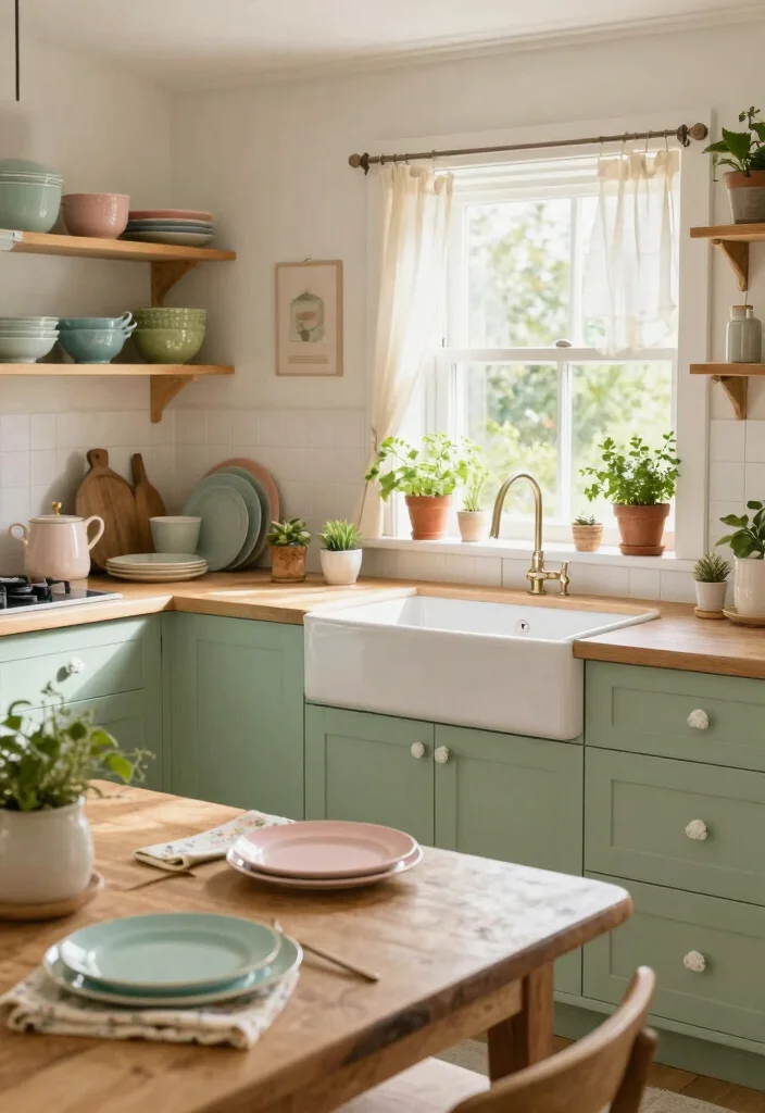 9 Animal Crossing Kitchen Ideas for Creative Builds 1. Cottagecore Color Palette 0