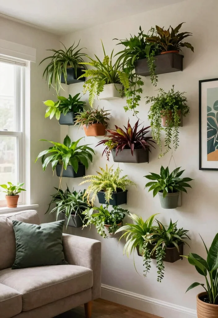 9 Extremely Small Living Room Ideas That Actually Work 23 9 Extremely Small Living Room Ideas That Actually Work 3. Vertical Gardens 0