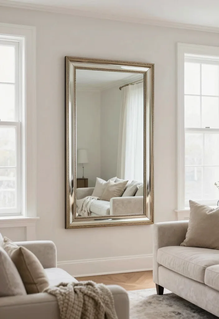 9 Extremely Small Living Room Ideas That Actually Work 34 9 Extremely Small Living Room Ideas That Actually Work 4. Mirrors for Illusion 0