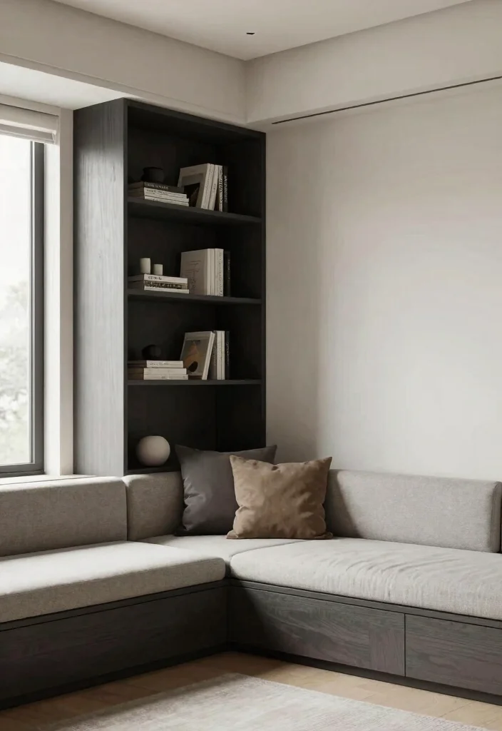 9 Extremely Small Living Room Ideas That Actually Work 35 9 Extremely Small Living Room Ideas That Actually Work 5. Built In Furniture 0