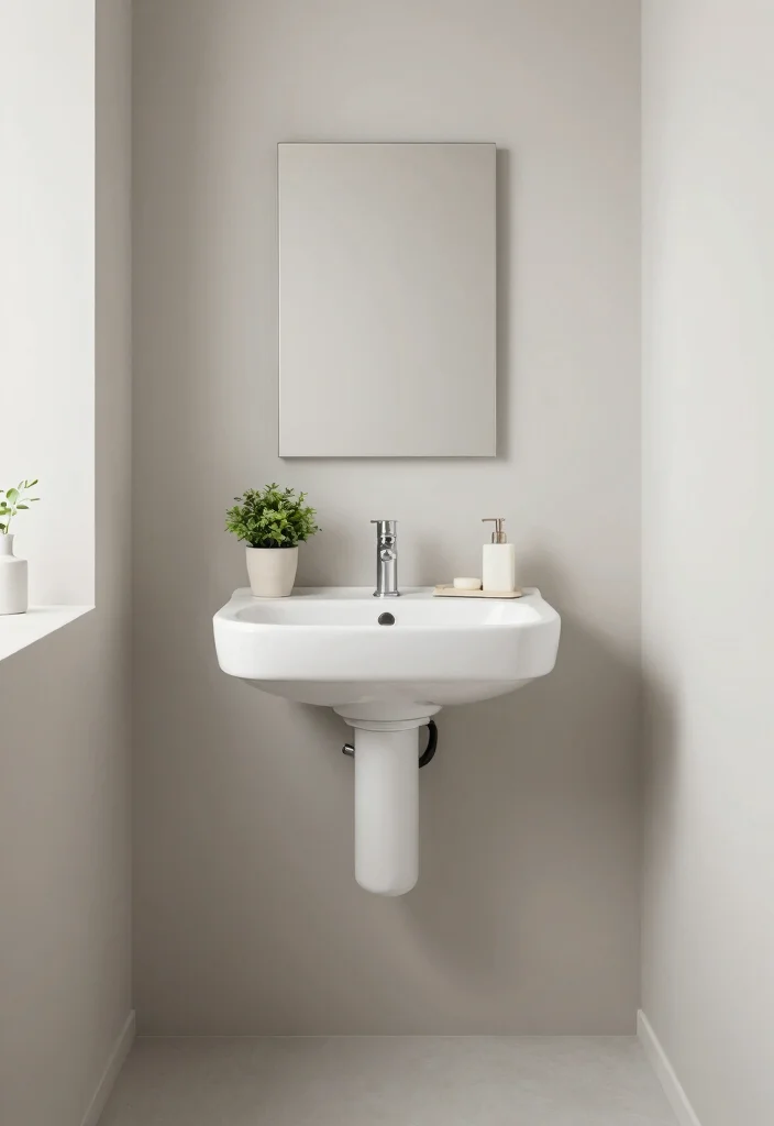 9 Very Tiny Bathroom Ideas That Actually Work 7. Minimalist Decor for a Clean Look 0